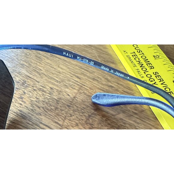 Maui Jim Sunglasses Rimless/Hingeless Sport Blue Frame Lightweight MSRP $248 - Picture 6 of 8